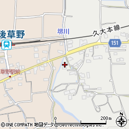 福岡県久留米市田主丸町中尾1394-1周辺の地図