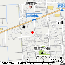 与田南公民館周辺の地図