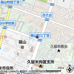 朝日新聞久留米支局周辺の地図