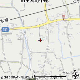 福岡県久留米市田主丸町中尾1653周辺の地図