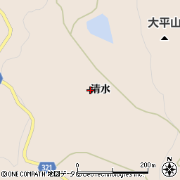 佐賀県伊万里市黒川町（清水）周辺の地図