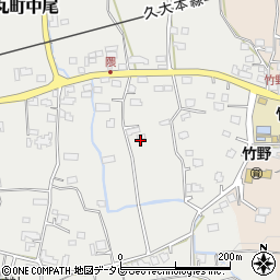 福岡県久留米市田主丸町中尾1928周辺の地図