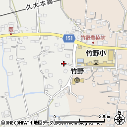 福岡県久留米市田主丸町中尾1898周辺の地図