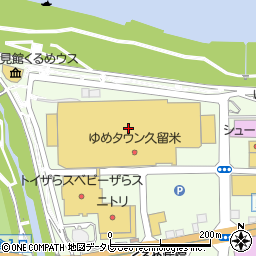 近畿日本ツーリスト代理業　ゆめタウン久留米店周辺の地図