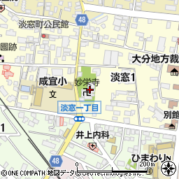 宗教法人妙栄寺周辺の地図