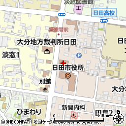 日田税務署周辺の地図
