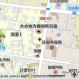 大分地方検察庁日田周辺の地図