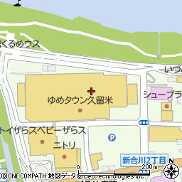 福岡県久留米市新合川周辺の地図