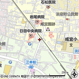 大分県日田市淡窓2丁目5-35周辺の地図