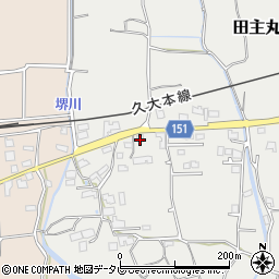 福岡県久留米市田主丸町中尾1408周辺の地図