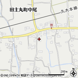 福岡県久留米市田主丸町中尾1837周辺の地図
