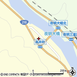 大分県日田市高井町734周辺の地図