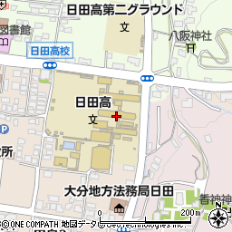 大分県立日田高等学校周辺の地図