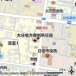 日田田島郵便局周辺の地図