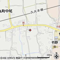 福岡県久留米市田主丸町中尾1862周辺の地図