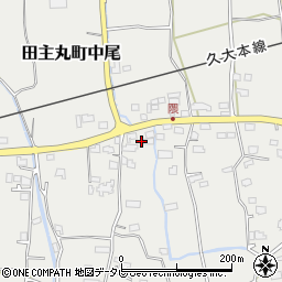 福岡県久留米市田主丸町中尾1841周辺の地図