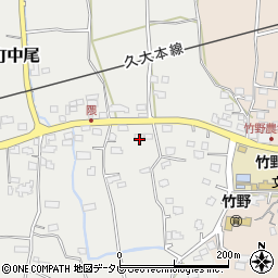福岡県久留米市田主丸町中尾1863周辺の地図