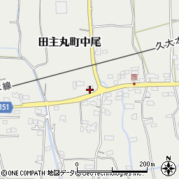 福岡県久留米市田主丸町中尾1635周辺の地図