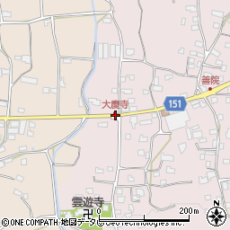 福岡県久留米市田主丸町地徳1826-2周辺の地図