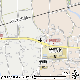福岡県久留米市田主丸町中尾1876周辺の地図