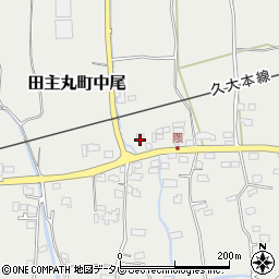 福岡県久留米市田主丸町中尾222-1周辺の地図