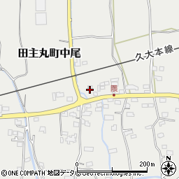 福岡県久留米市田主丸町中尾222周辺の地図