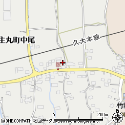 福岡県久留米市田主丸町中尾1849周辺の地図