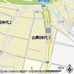 福岡県久留米市山川神代3丁目周辺の地図