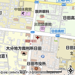 日田警察署　ヤングテレホン周辺の地図