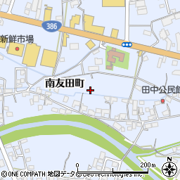 大分県日田市南友田町周辺の地図