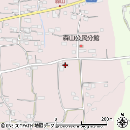 右田英訓果樹園周辺の地図