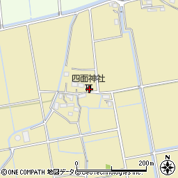 四面神社周辺の地図