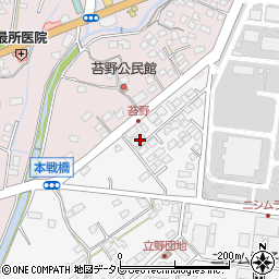 佐賀県神埼郡吉野ヶ里町立野349周辺の地図