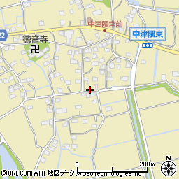 佐賀県三養基郡みやき町中津隈周辺の地図