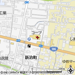 日田市民生協　新治店周辺の地図