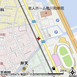 ジョイフル 亀川店周辺の地図