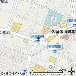 トヨタレンタリース博多久留米櫛原店周辺の地図