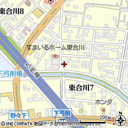 株式会社川本製作所久留米営業所周辺の地図