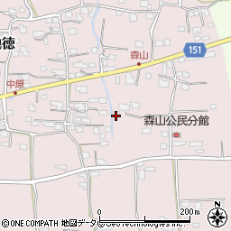 福岡県久留米市田主丸町地徳3158-1周辺の地図