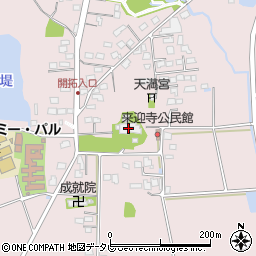 来迎寺周辺の地図