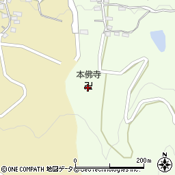 本佛寺周辺の地図