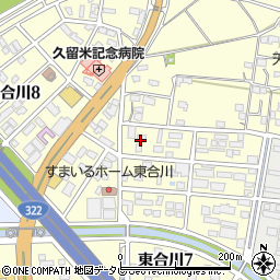 有限会社佐々木工務店　東合川作業所周辺の地図