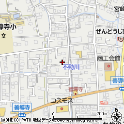 福岡県久留米市善導寺町飯田周辺の地図