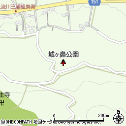 城ヶ鼻公園周辺の地図