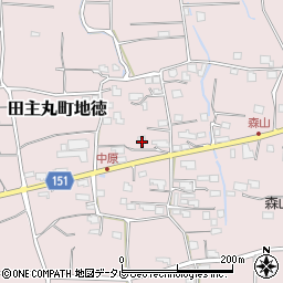 福岡県久留米市田主丸町地徳2906周辺の地図