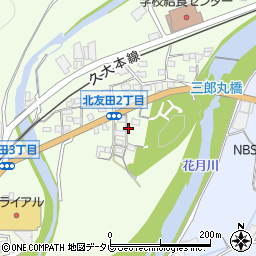 大分県日田市友田1975周辺の地図