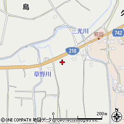 福岡県久留米市善導寺町島1043周辺の地図