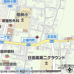 大分県日田市上城内町周辺の地図