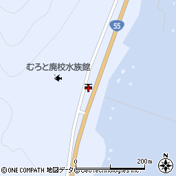 室戸椎名郵便局 ＡＴＭ周辺の地図