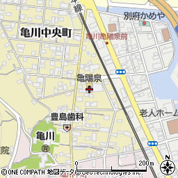 別府市営温泉亀陽泉周辺の地図
